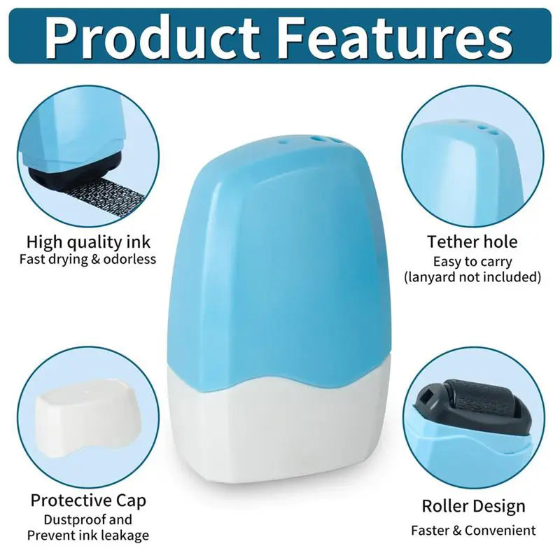 Identity Theft Protection Roller Stamp for Hiding Sensitive Information