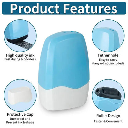 Identity Theft Protection Roller Stamp for Hiding Sensitive Information