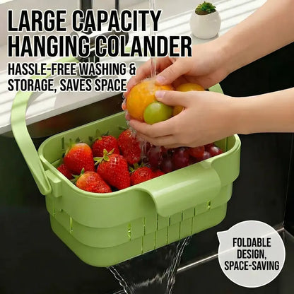 2 -PACK Foldable Hanging Kitchen Sink Drain Basket