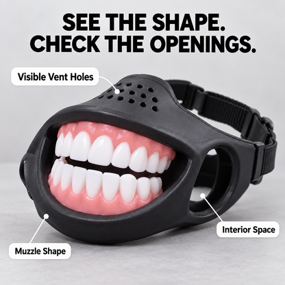 🐶😁 GrinPup – Funny Dog Teeth Muzzle for Pet Costume & Photos