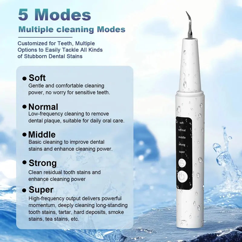 Ultrasonic Dental Plaque Remover for Humans & Pets