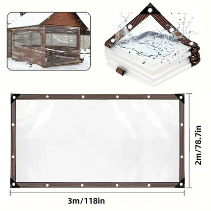 7*10FT Waterproof Clear Tarp