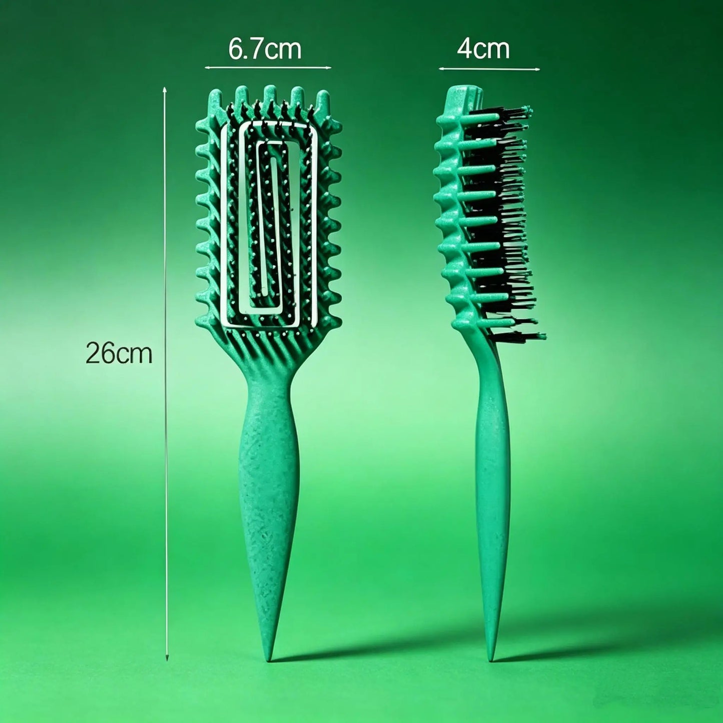 🌀 Defined Curl & Volume Styling Hair Brush – 3-Side Clumping & Detangling Brush ✨