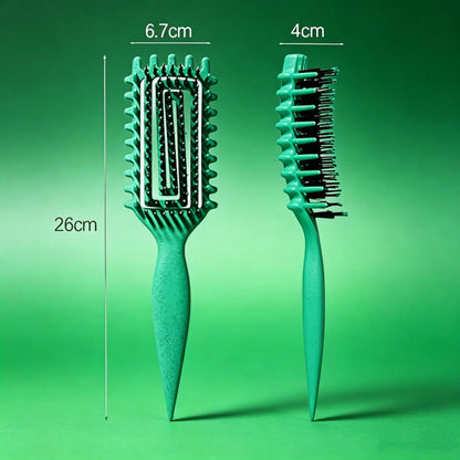 🌀 Defined Curl & Volume Styling Hair Brush – 3-Side Clumping & Detangling Brush ✨
