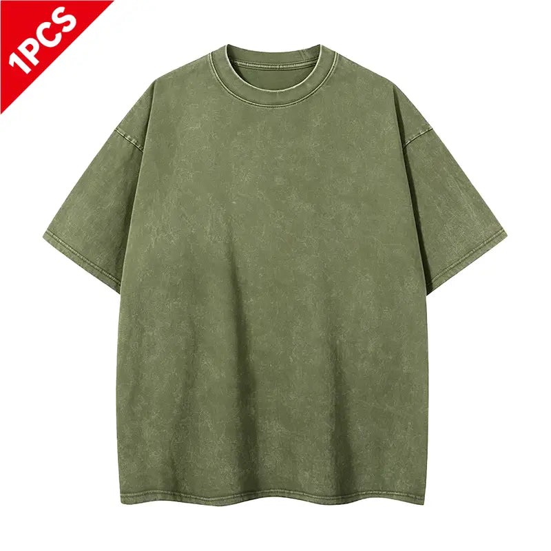Vintage Washed Oversized T-Shirts – 4-Pack