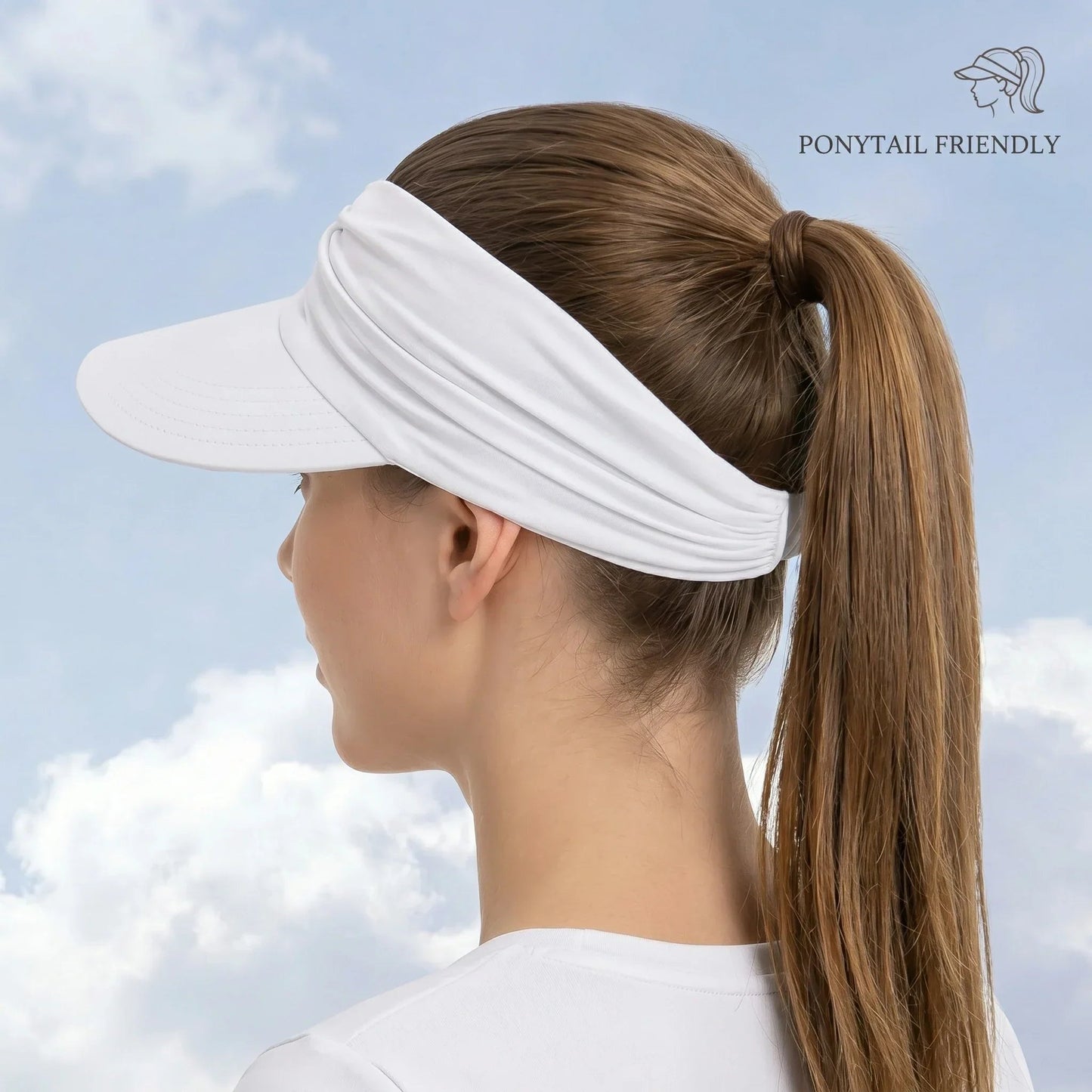 🔥 Summer Hot Sale 50% OFF💕👒UPF 50+ Sun Visor Ponytail Hat