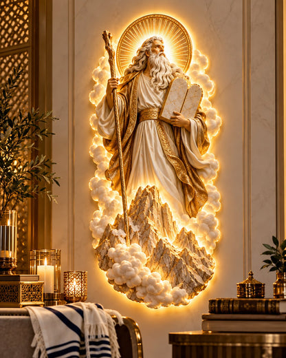 ✡️Last Day 49%Off💎Jewish Heritage Illuminated Wall Art – High Priest Inspired Design