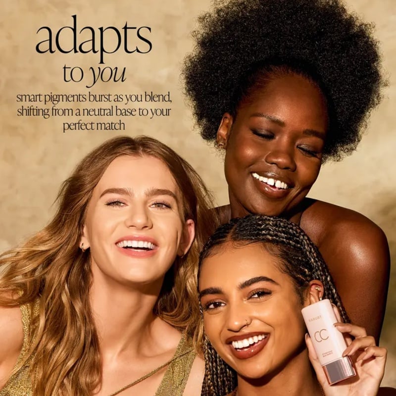 Summer skin essentials — — - CC color-correcting tinted serum + creaseless SPF 30 mineral setting powder