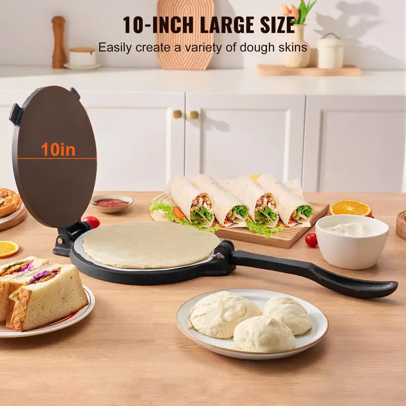 8-Inch Heavy-Duty Tortilla Press Utensil