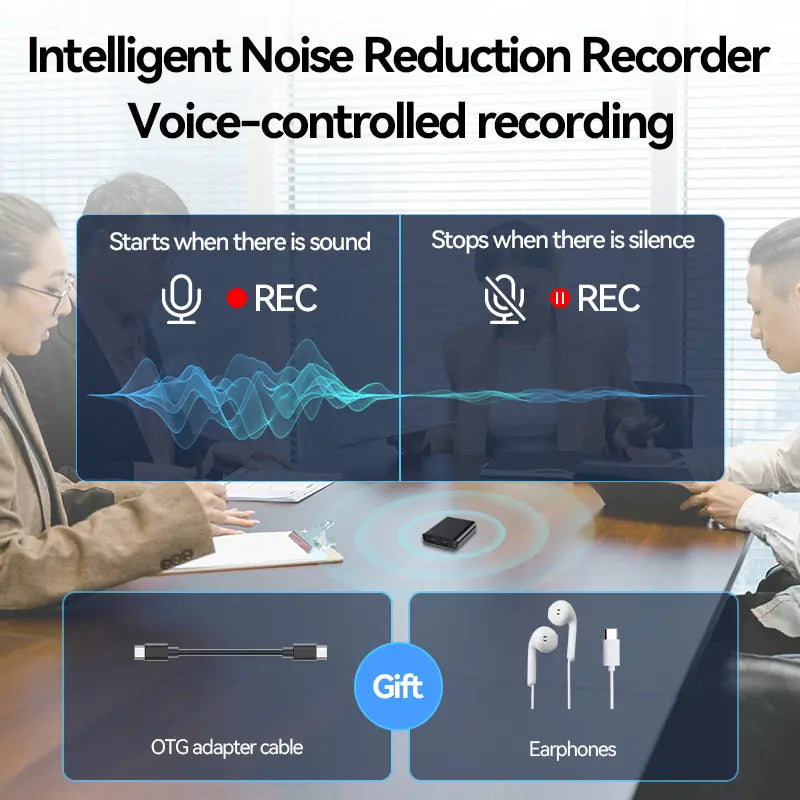 🔊Mini Magnetic Voice Recorder One-Touch Recording
