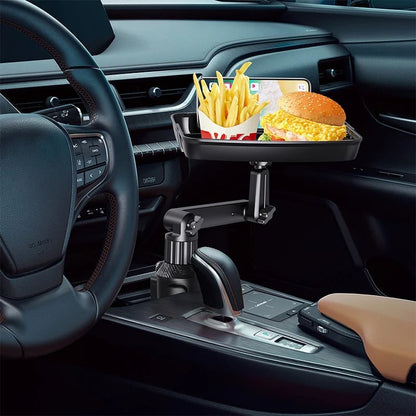 🎉 360° Rotating Car Food Tray & Phone Holder