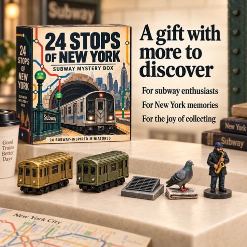🚇 24 Stops of New York – Subway Mystery Advent Calendar 🗽(✨Buy 2 Free Shipping)