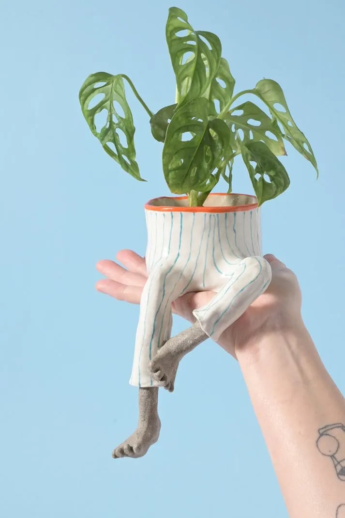 👖 The Hanging Legs Family Whimsical Hanging Legs Planter – Cute & Funny Home Decor