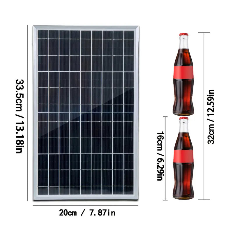 1 Set 12V Portable Flexible Solar Panels Kit with 100A High-Efficiency Controller