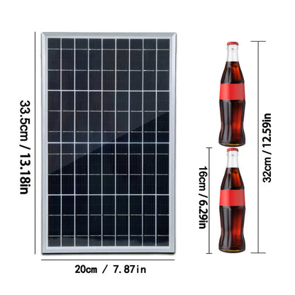 1 Set 12V Portable Flexible Solar Panels Kit with 100A High-Efficiency Controller