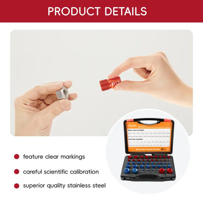 26/44PCS Nut and Bolt Thread Checker