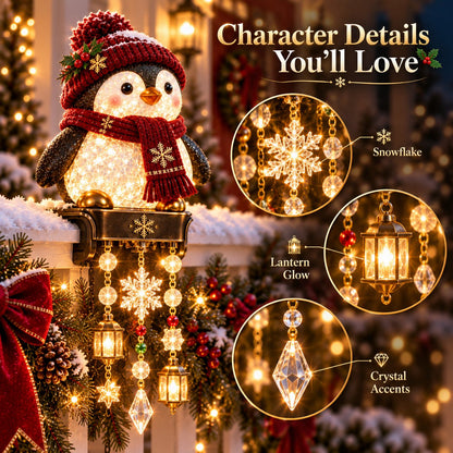 💯🎄 Christmas Porch Railing Lights – 4 Festive Character Designs