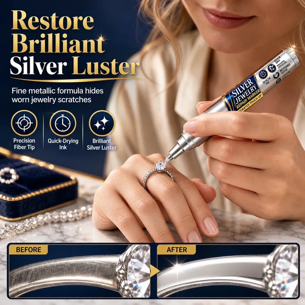 Silver-tone jewelry touch-up pen — original product view 1