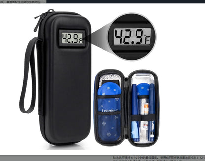 🌡️Insulin Cooler Travel Case｜Built‑in Real‑Time Temperature Display