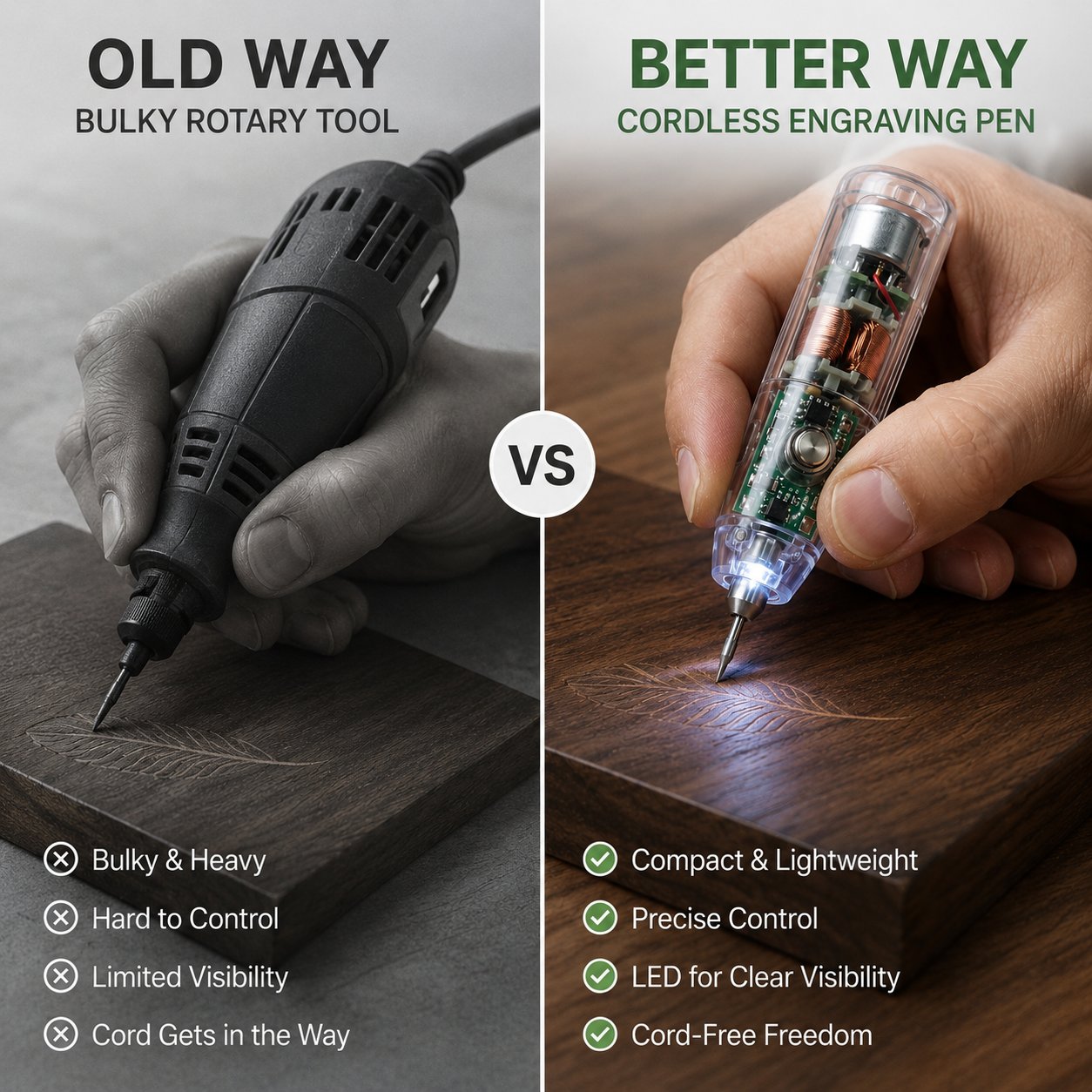 ⚡ Bosch  Mini Cordless Engraving Pen with LED Light🔧