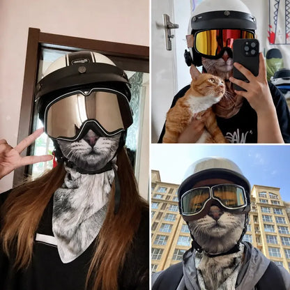 Unisex 3D Animal Print Ice-Silk Tube Neck Gaiter Bandana