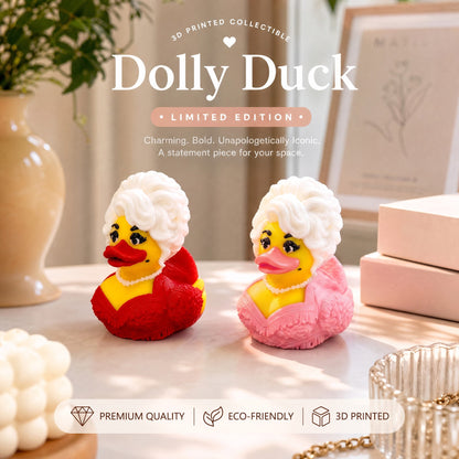 Dolly Duck – 3D Printed Collectible, Cute Desk & Car Decor