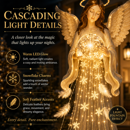 👼✨ Solar Angel Remembrance Garden Light – Peaceful Angel Glow for Gardens, Memorials & Outdoor Spaces 🌙🌸
