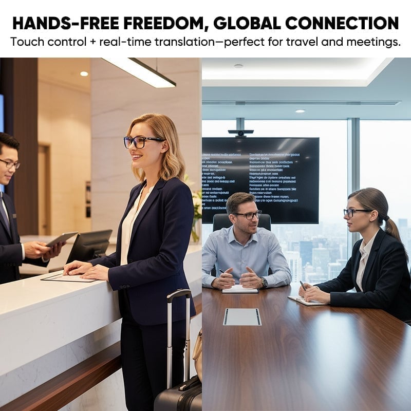 AI Smart Wireless Bluetooth Translation Glasses