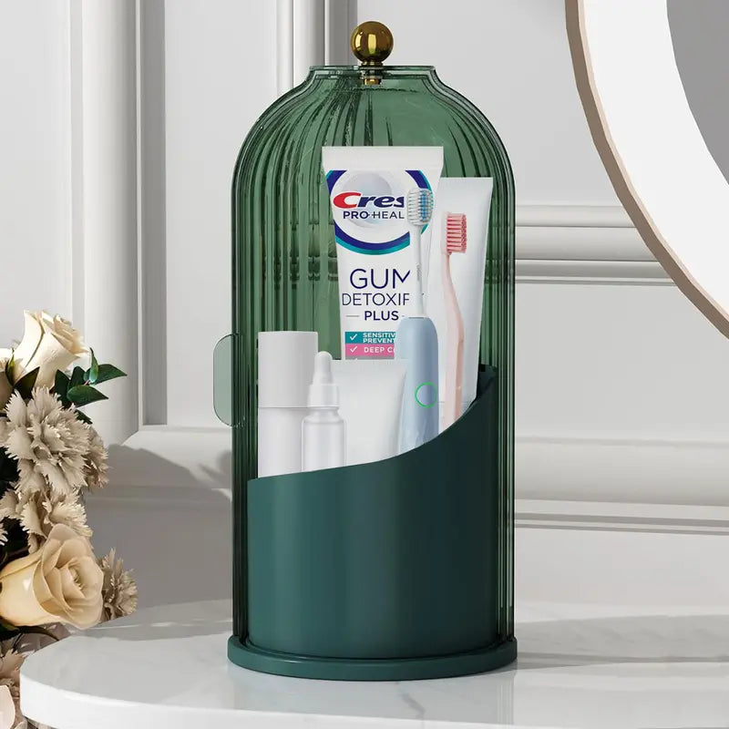 Modern Durable Acrylic Toothbrush Cup Holder with Cover