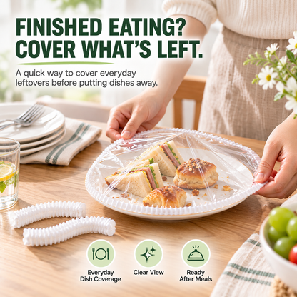 🍽️✨ WrapEase – Clear Food Wrap for Bowls & Plates