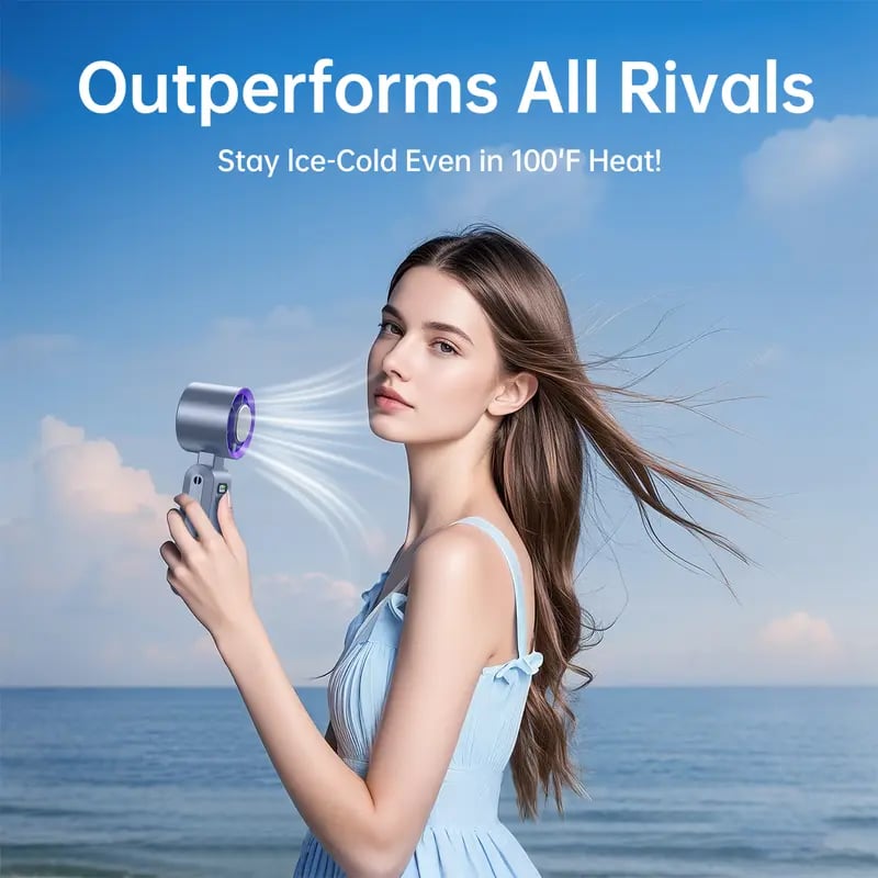 ❄️ 199-Speed Portable Fan – Powerful Cooling Anywhere
