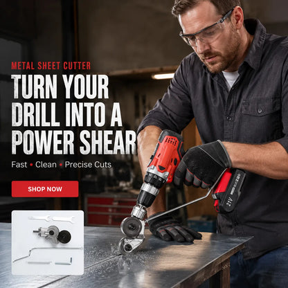 🔩 Metal Sheet Cutter Drill Attachment — Fast, Clean & Effortless!