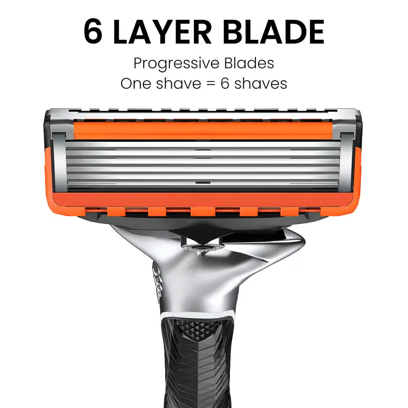 Men's Razor Blade Replacement Refills with Handle