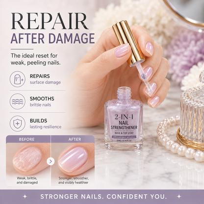 💅 40% OFF !! ⏰ Lilac Glossy Nail Strengthener – Strengthen Weak Nails & Restore Natural Shine — Devareon®