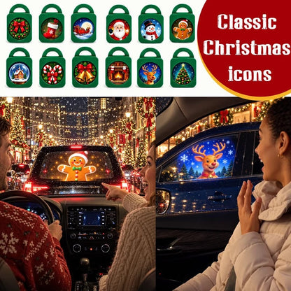 🎅🌠🎄 Merry Ride Christmas Car Projector Light – 5D Festive Projection Effect
