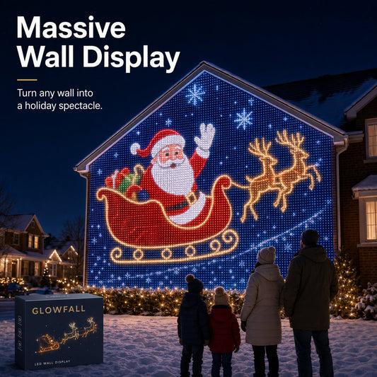 🎄✨Christmas LED House Net & Smart Outdoor Wall Curtain Light