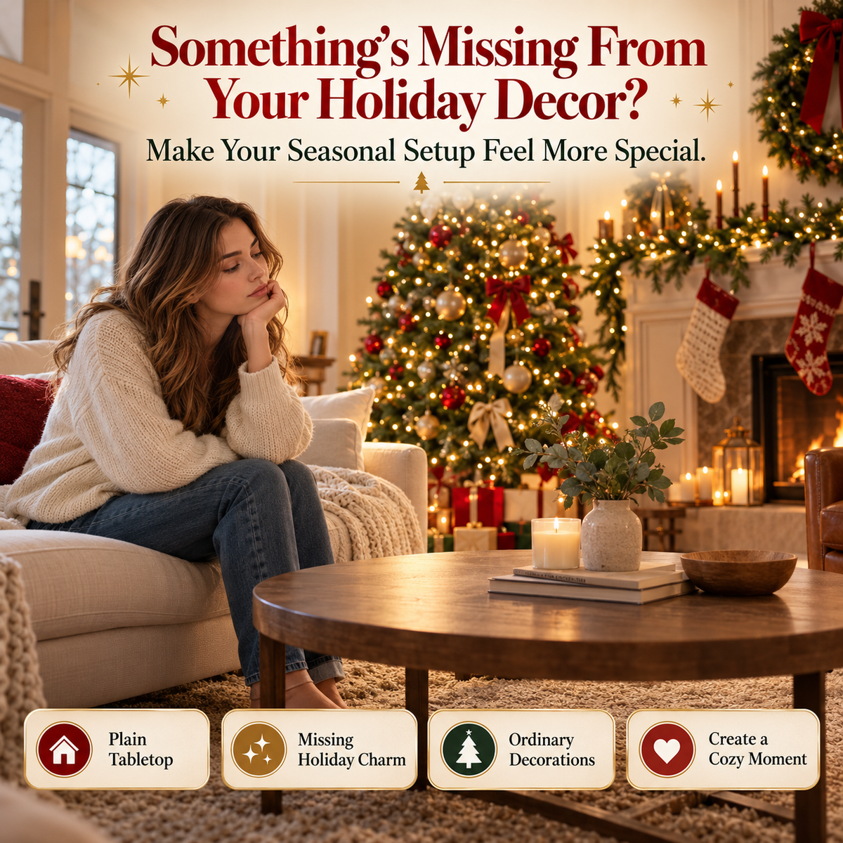 🎄 MerryMist Christmas Campfire Aroma Diffuser – Cozy Flame-Style Glow, Festive Mist & Adorable Santa/Gingerbread Designs