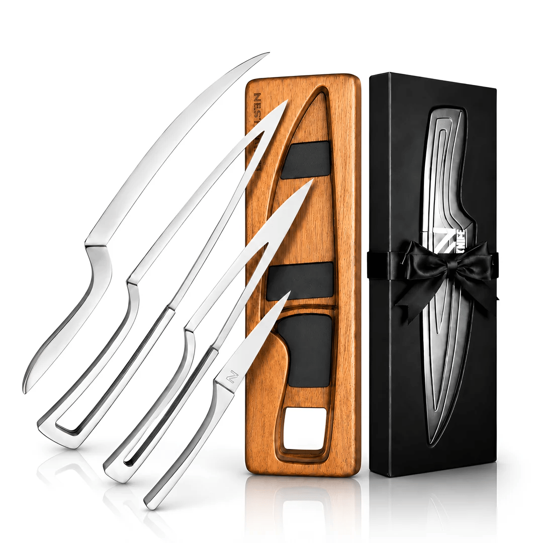 ✨ NestKnife Magnetic Japanese Steel Knife Set | Space-Saving Kitchen Upgrade