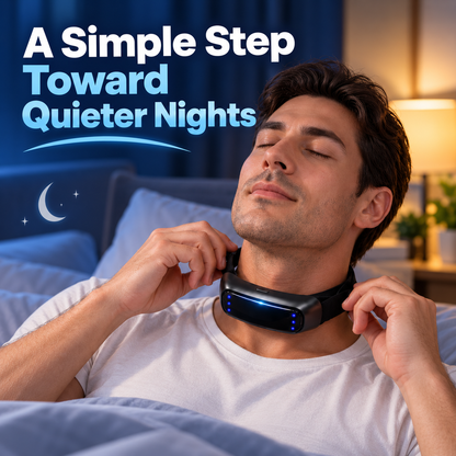 SnoreLess™ Neck Wearable – Simple Bedtime Snoring Support