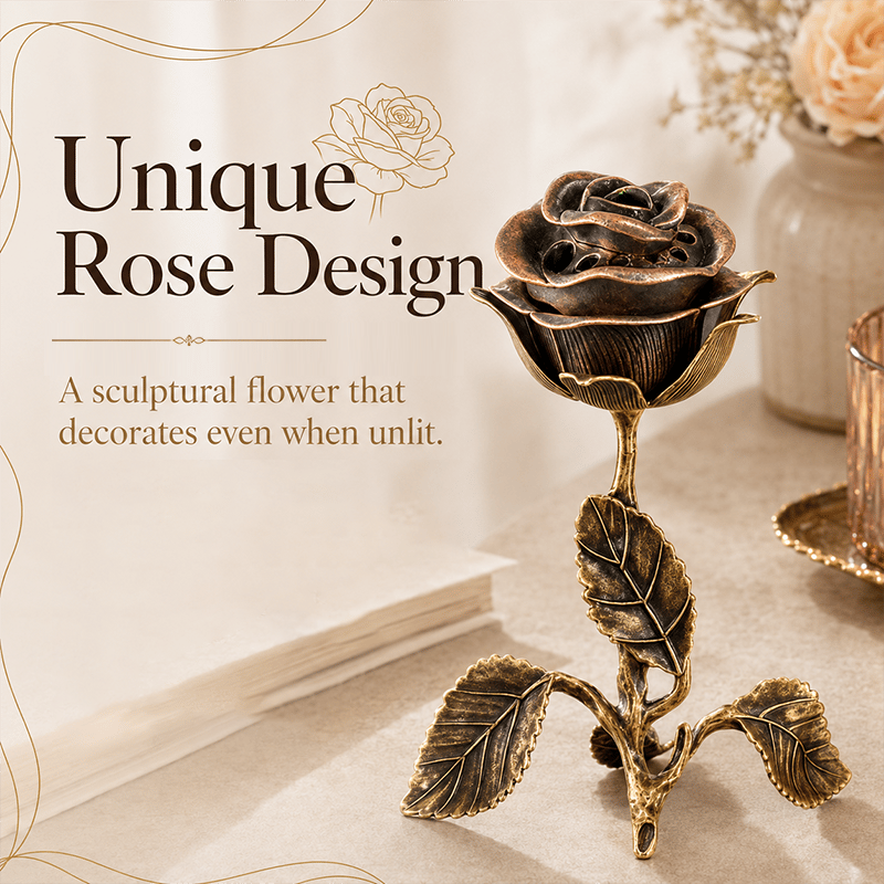 🔥LAST DAY 50% OFF - 🌹💕Vintage Rose Incense Burner