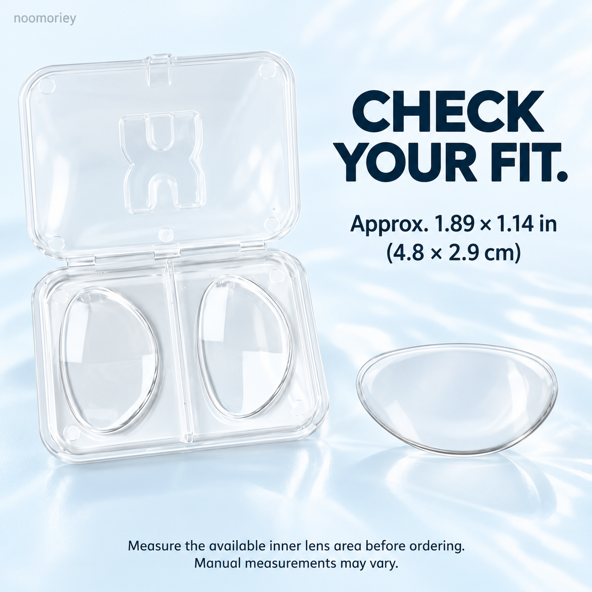 Reusable Stick-On Distance Lenses for Sunglasses – Water-Activated, No Glue & Easy to Remove