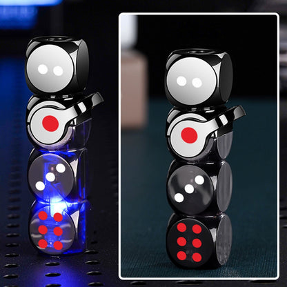 🔥 46% OFF-🎲 360° Spinning Dice Lighter 🔥 Windproof Jet Blue Flame, LED, Refillable EDC Gadget(Free of butane gas)
