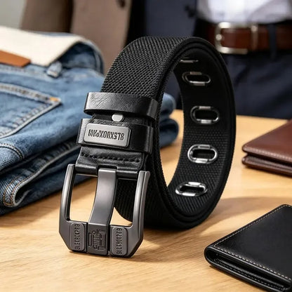 Unisex Minimalist Stylish Waistband - Buckle-Free Men's Belt, Holeless Strap
