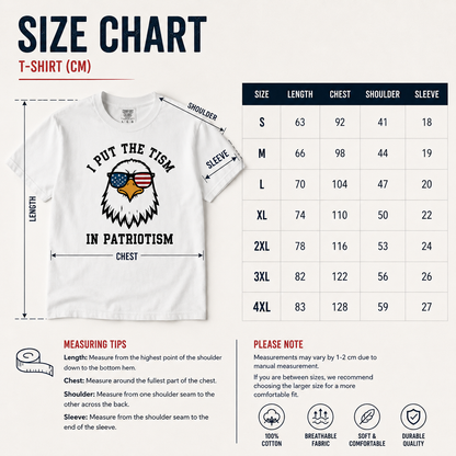 Comfort Colors "Put The Tism In Patriotism" Athletic Eagle Shirt – 2026 Funny Pure Cotton Streetwear Tee