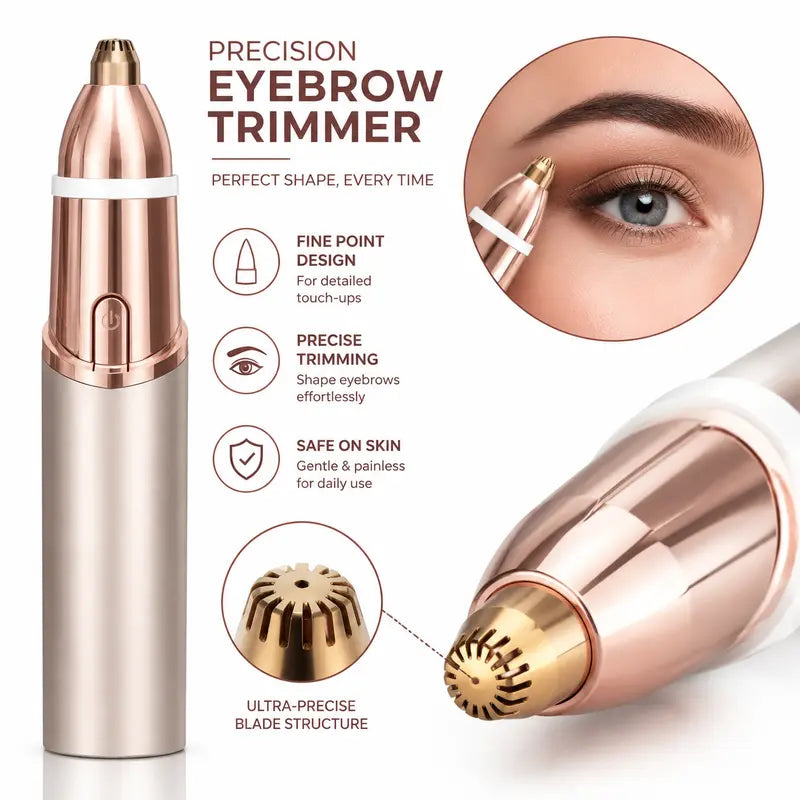 2 in 1 facial & eyebrow hair trimmer