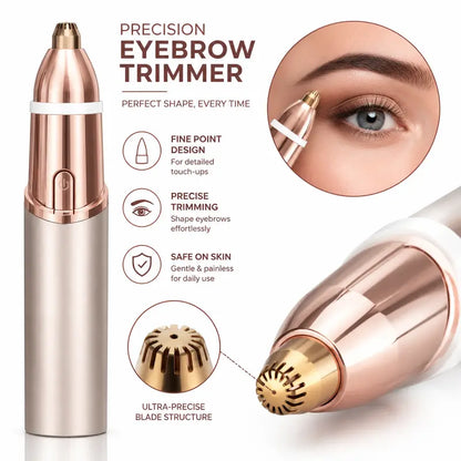 2 in 1 facial & eyebrow hair trimmer
