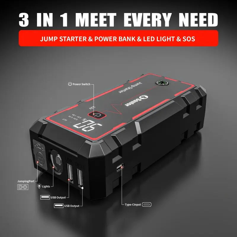 6400mAh Portable Car Jump Starter