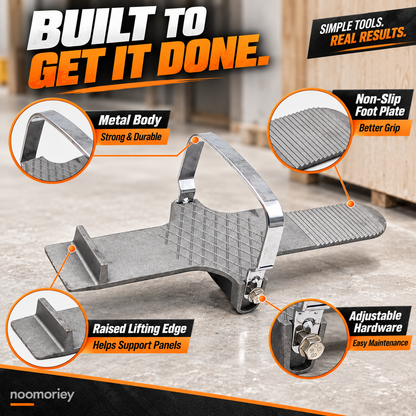 🚪 StepLift Panel Lifter – Foot-Powered Installation Tool