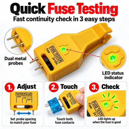 🔥HOT SALE🔥🚗⚡ Automotive Fuse Tester — Quickly Check Fuses & Find Electrical Problems with Ease!