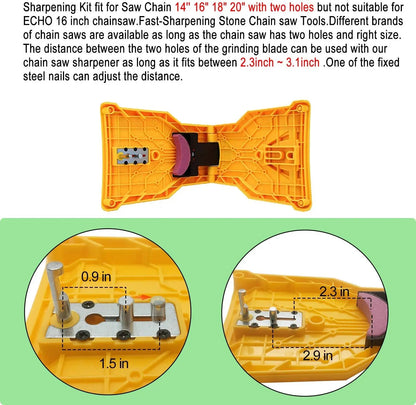 Portable Chainsaw Sharpener – Sharpen Your Saw Chain in Minutes, Fits 14–20 Inch Chainsaws